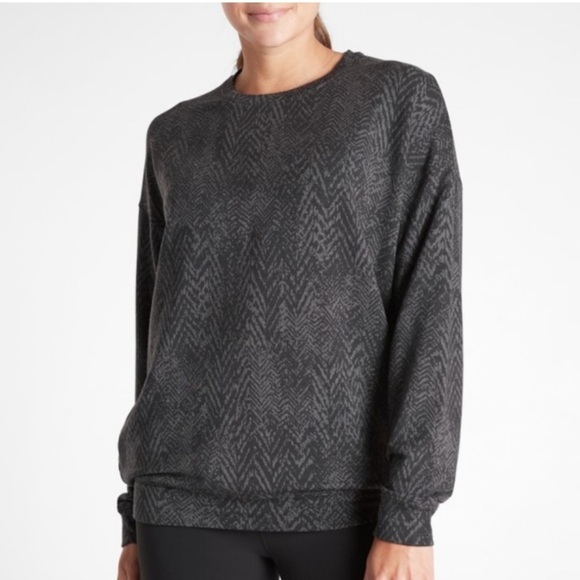 Athleta Studio to Street‎ Print Sweatshirt XXS - Picture 1 of 6